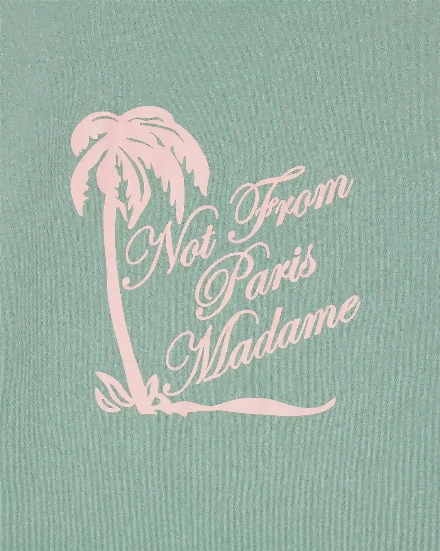 T-shirt Slogan Palmiers  Water Green - Image 2