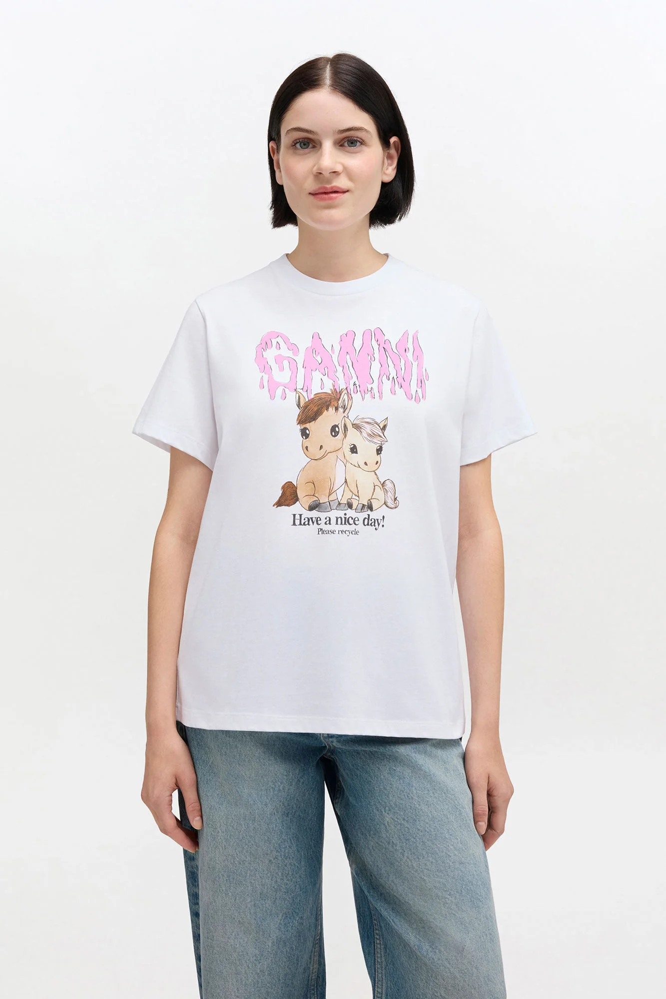 Basic Cotton Jersey T-shirt Bright White - Image 2