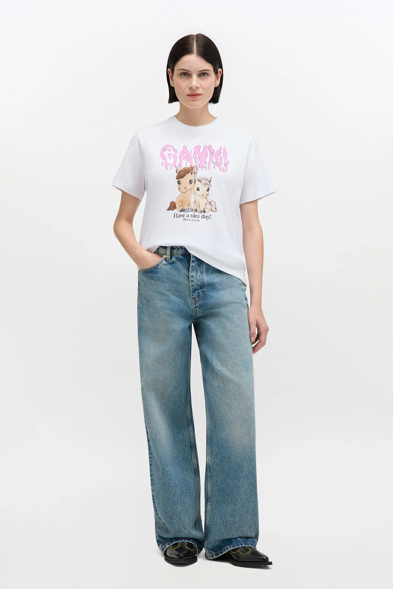 Basic Cotton Jersey T-shirt Bright White - Image 3