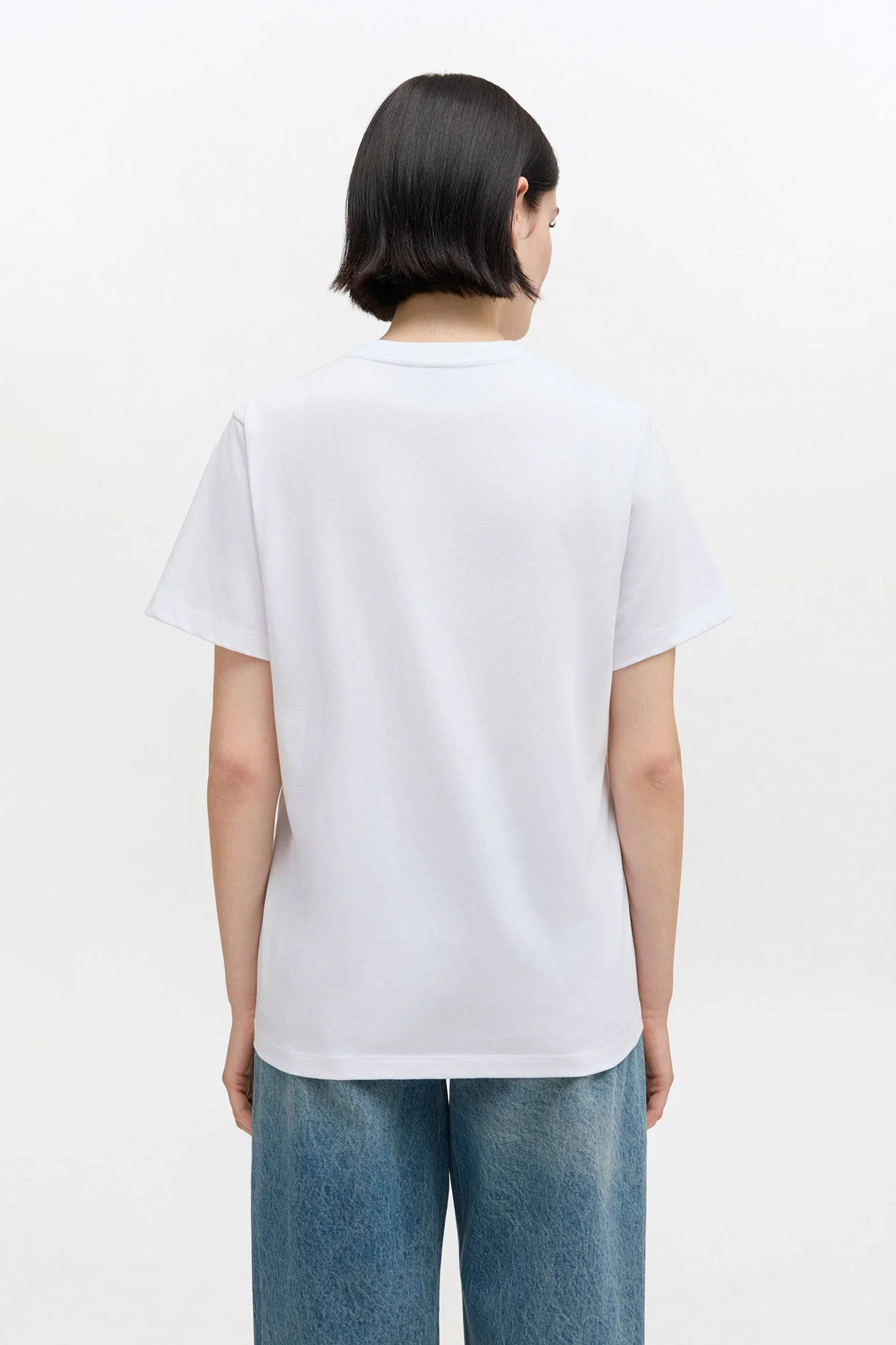 Basic Cotton Jersey T-shirt Bright White - Image 4