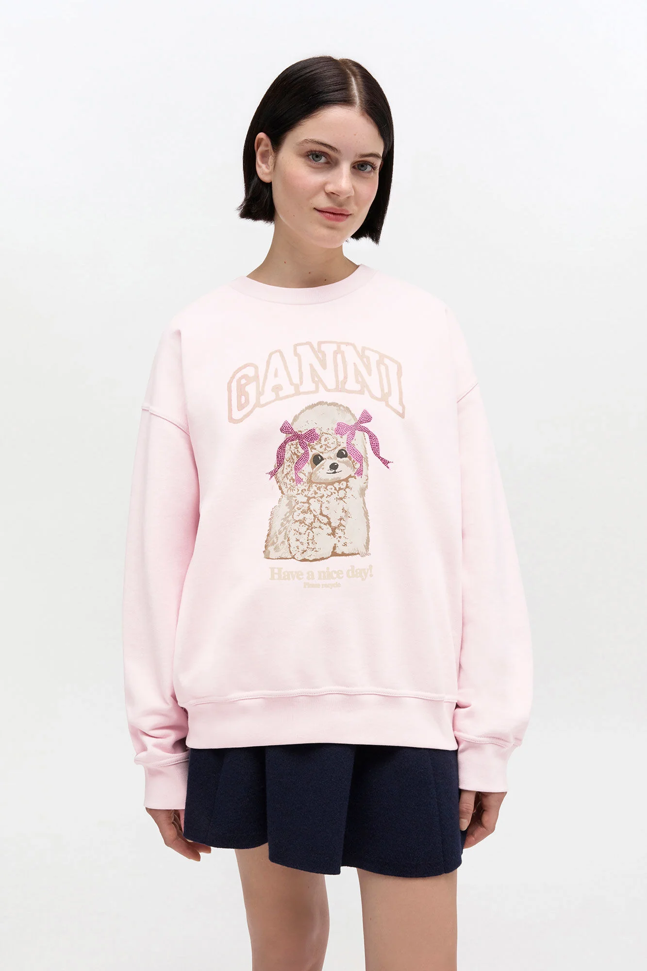 Isoli crewneck Printed Puddle Chalk Pink - Image 2