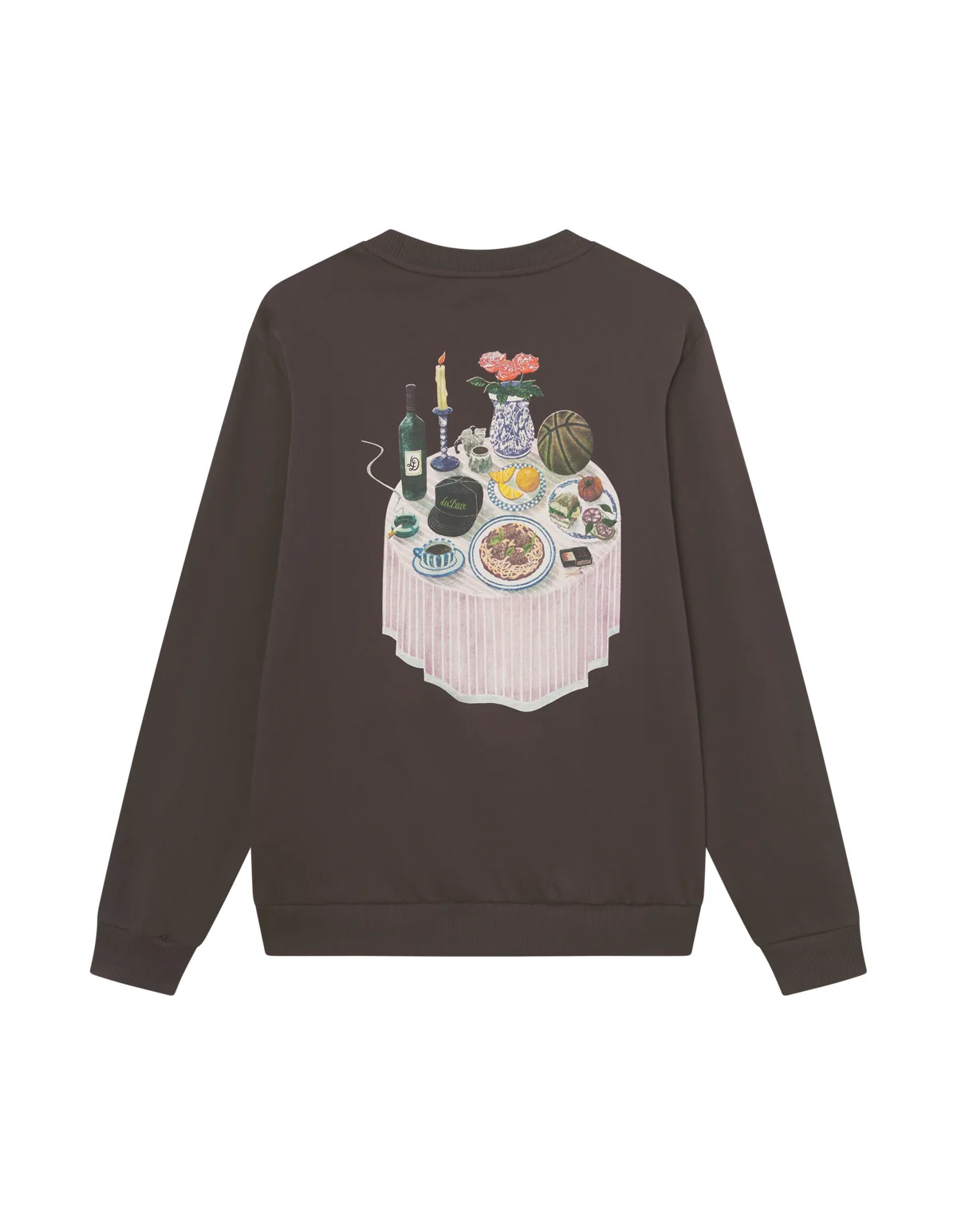 Cole Table Sweatshirt Slate Brown - Image 2