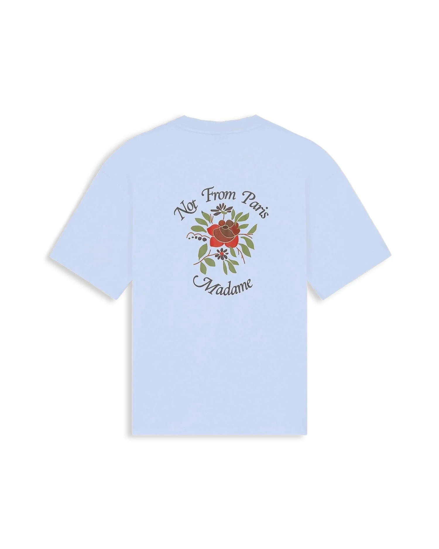 T-shirt slogan rose  Light Blue - Image 2