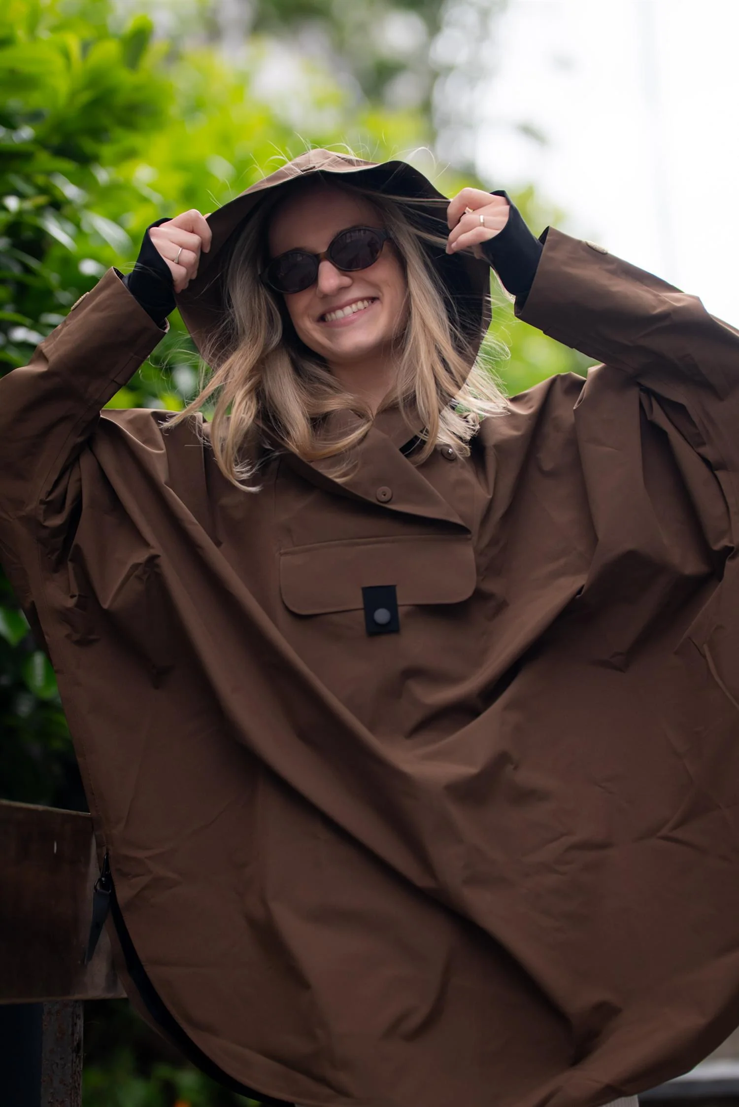 Bergen poncho Brownstone - Image 4