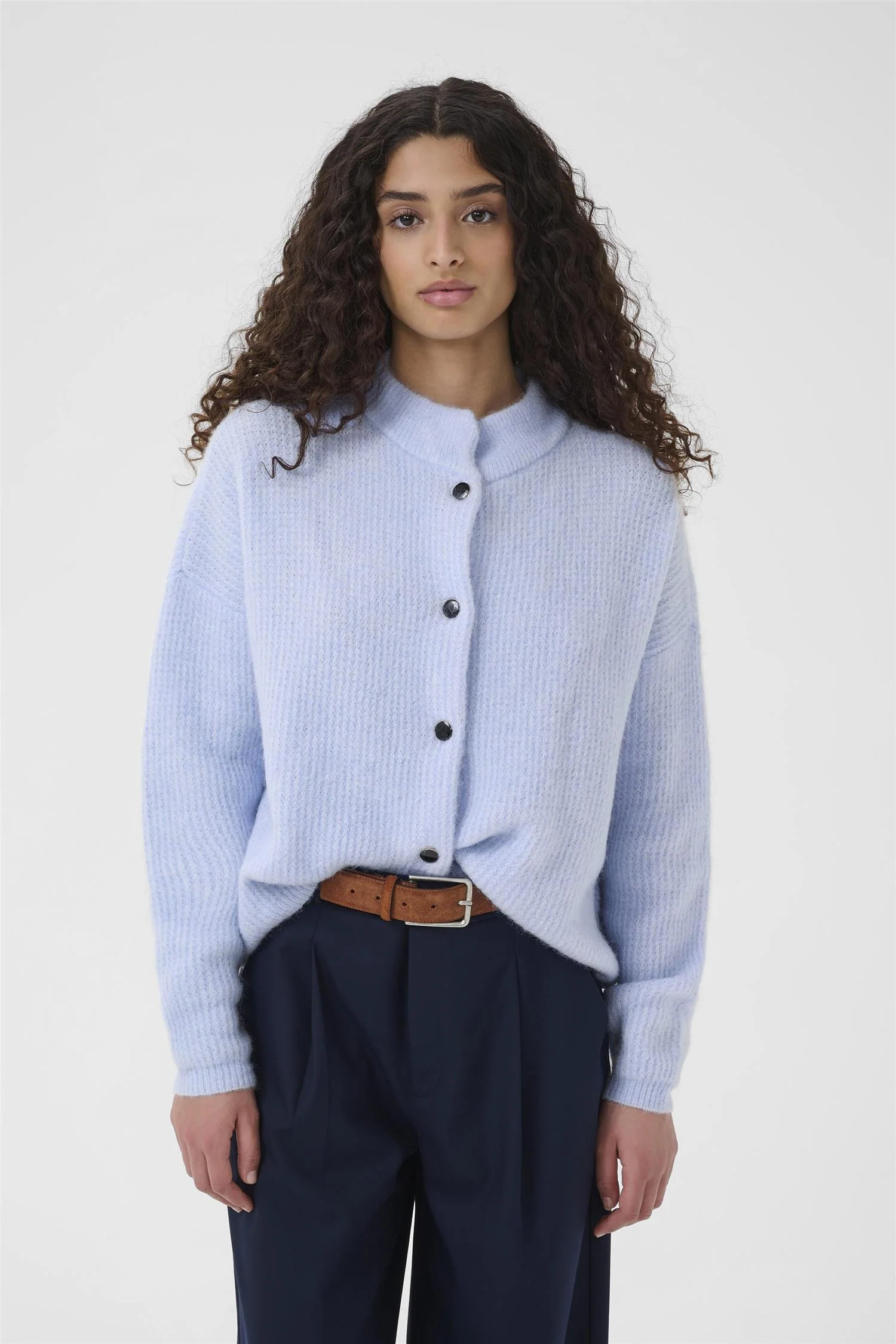 Alpha Short Cardigan Centaurea Mélange - Image 3