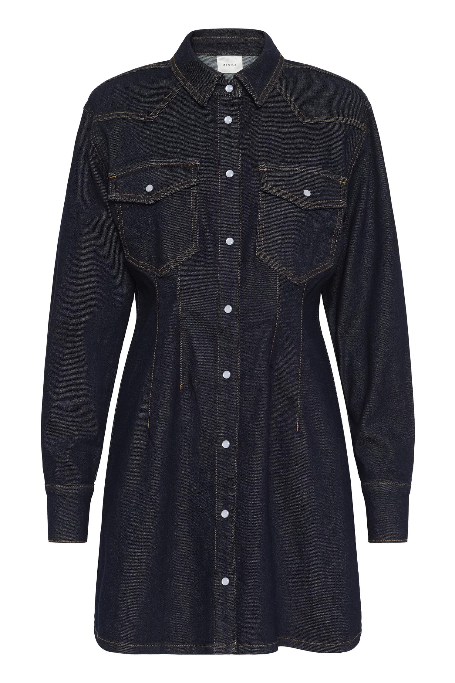 Mae Dress Dark Blue Rinse