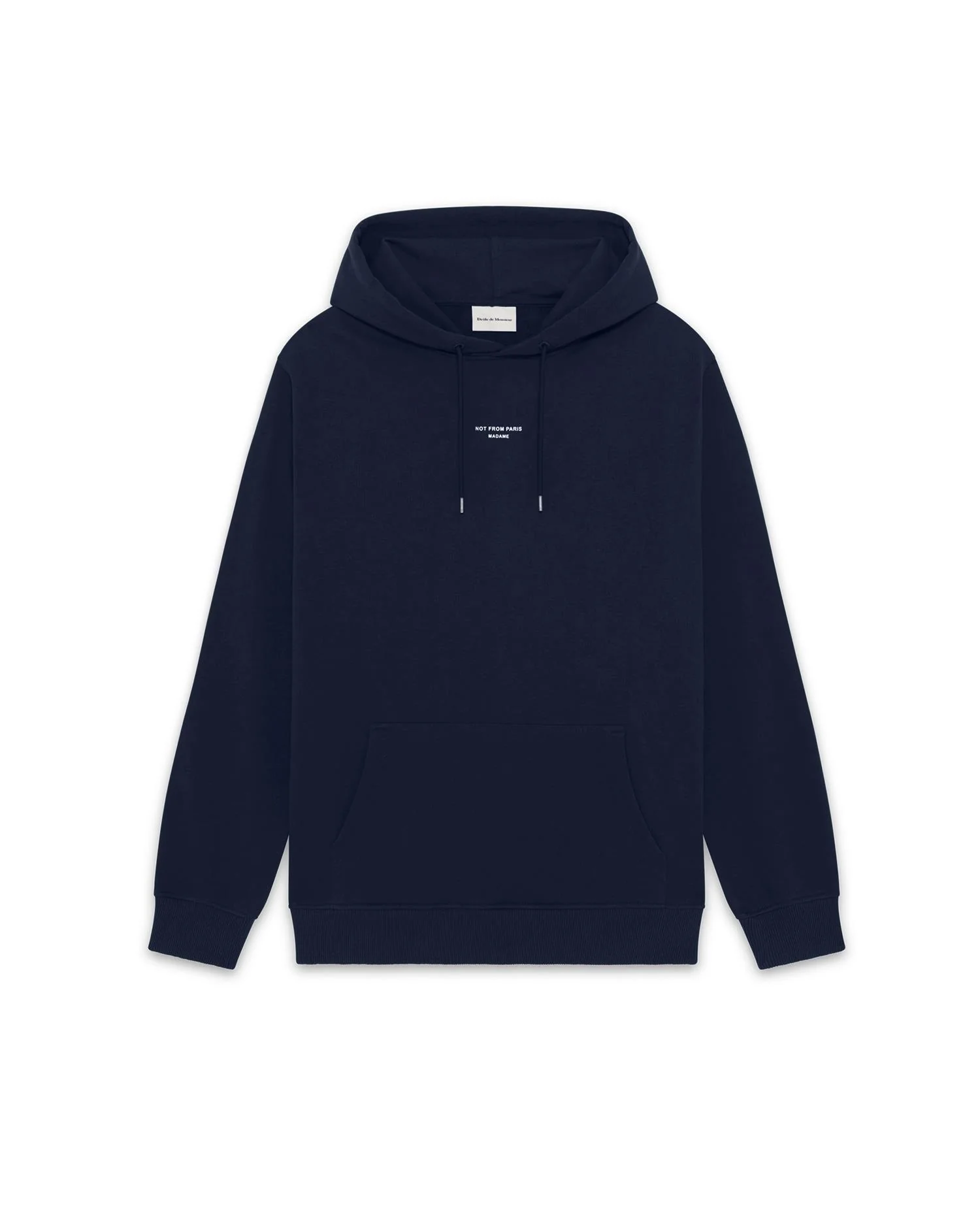 Classic Slogan Hoodie Navy