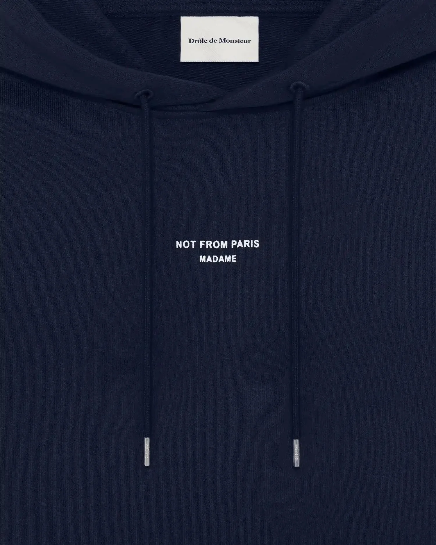 Classic Slogan Hoodie Navy - Image 2