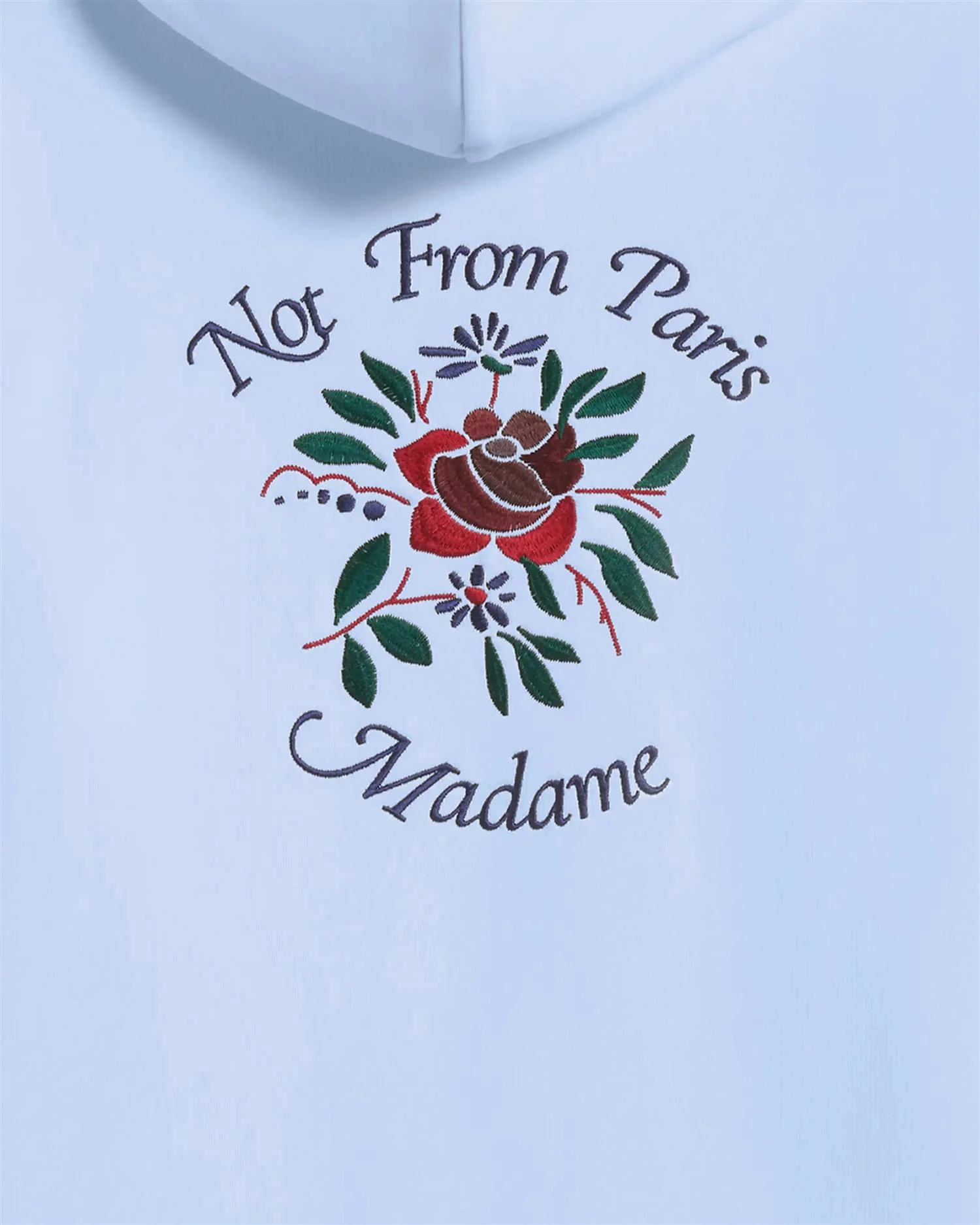 Hoodie Slogan Rose Light Blue - Image 2