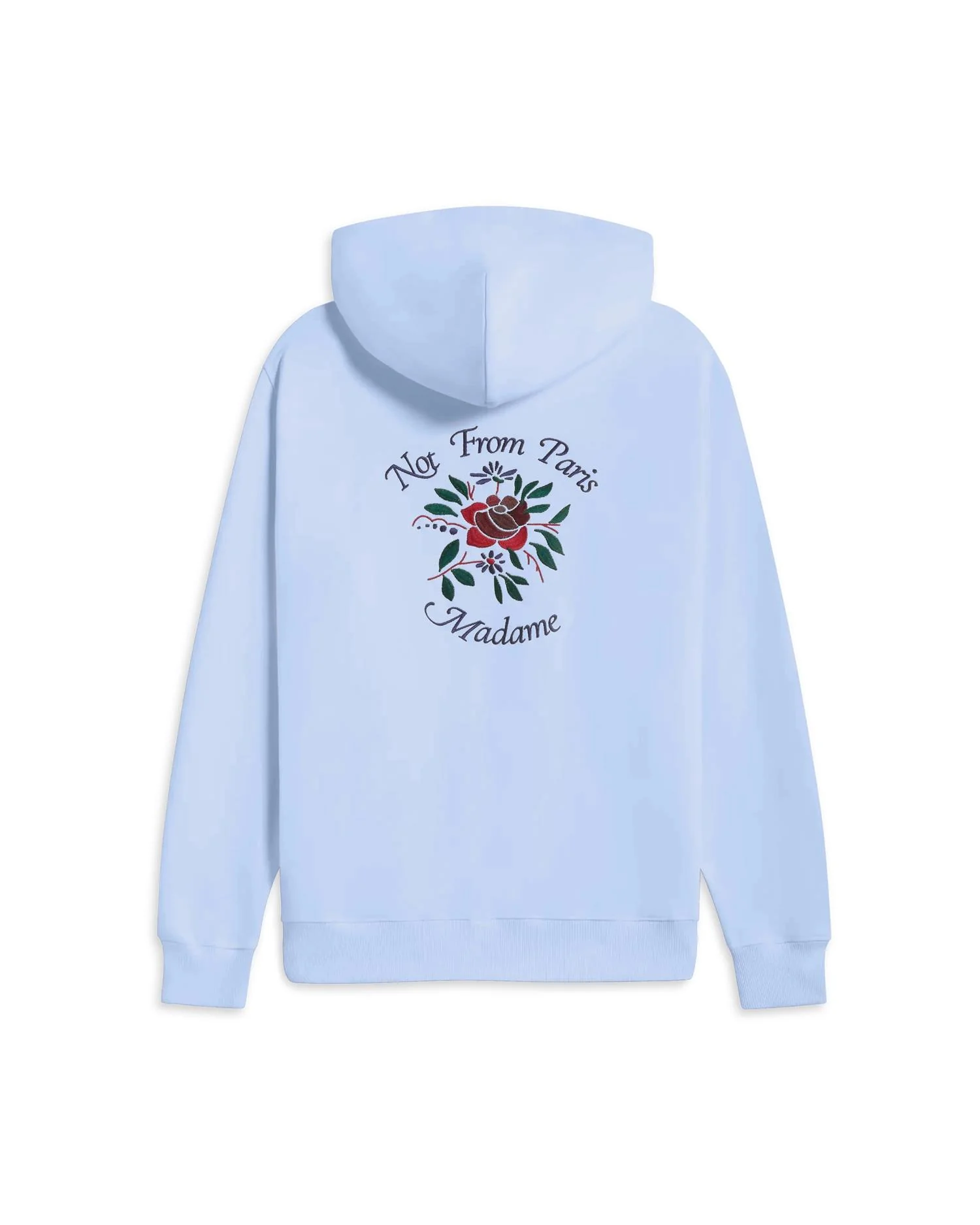 Hoodie Slogan Rose Light Blue - Image 3