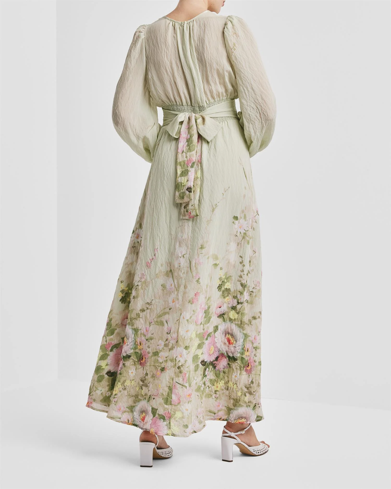 Viscose V-Neck Dress Growing Garden - Image 2