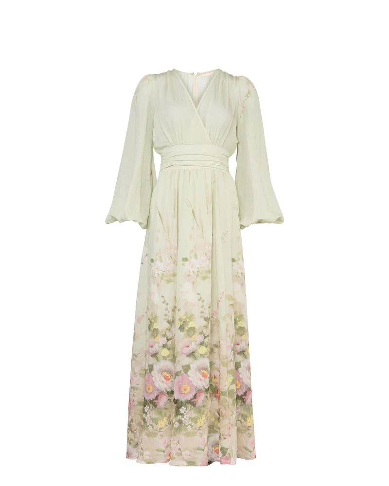 Viscose V-Neck Dress Growing Garden - Image 3