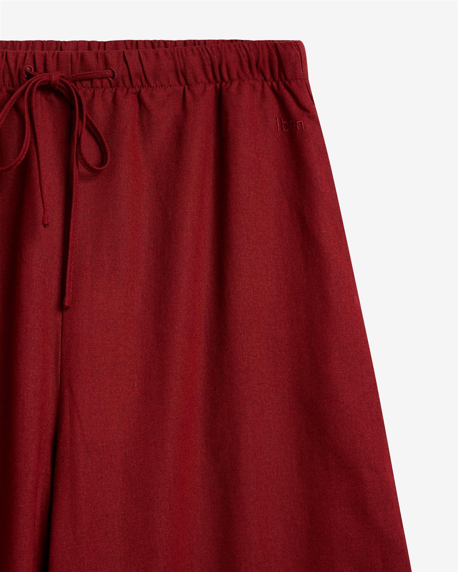Tide Linen Pants Rust Red - Image 3