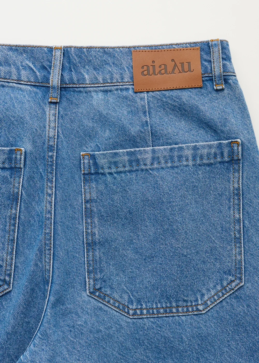 Carlo Midwaist Wide Jeans I  Clear Blue - Image 3
