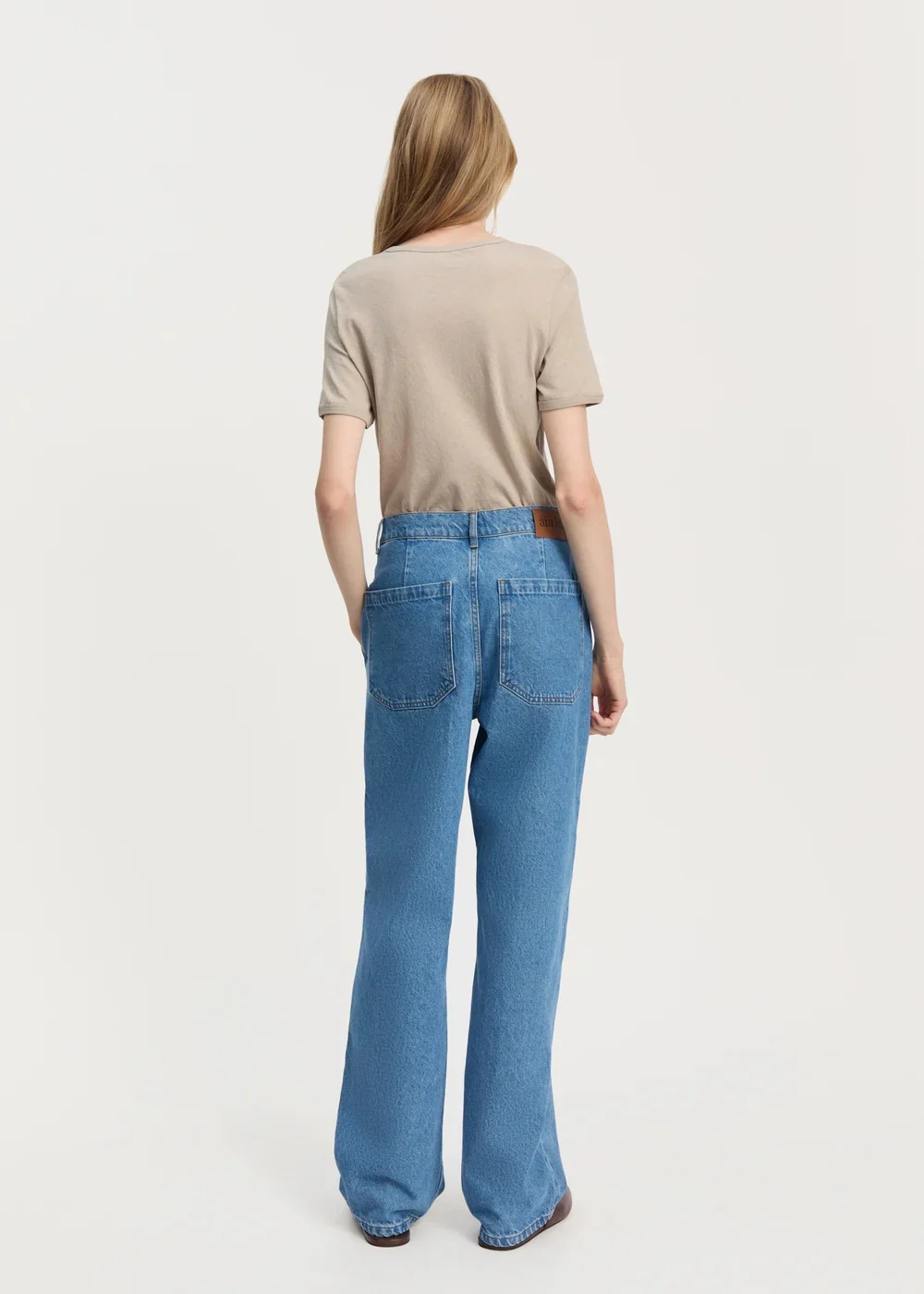 Carlo Midwaist Wide Jeans I  Clear Blue - Image 7