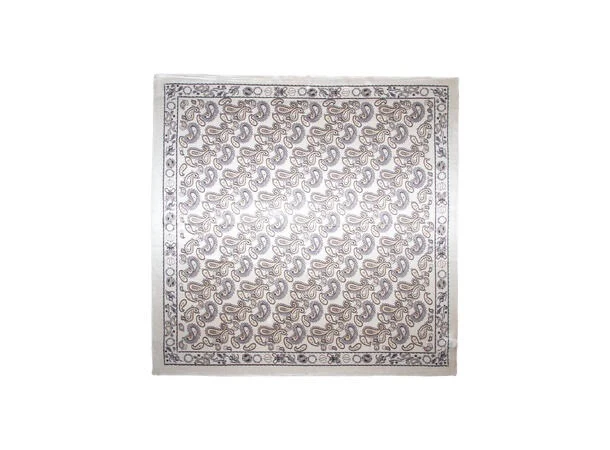 Silkeskjerf med paisley 70*70 Off-White - Image 2
