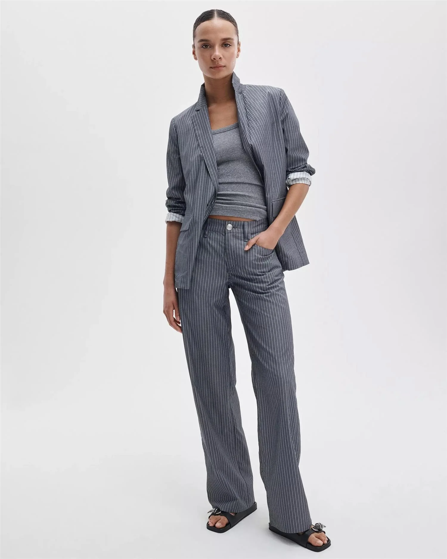 SAIGE STRIPE POPLIN PANT Salst - Image 5