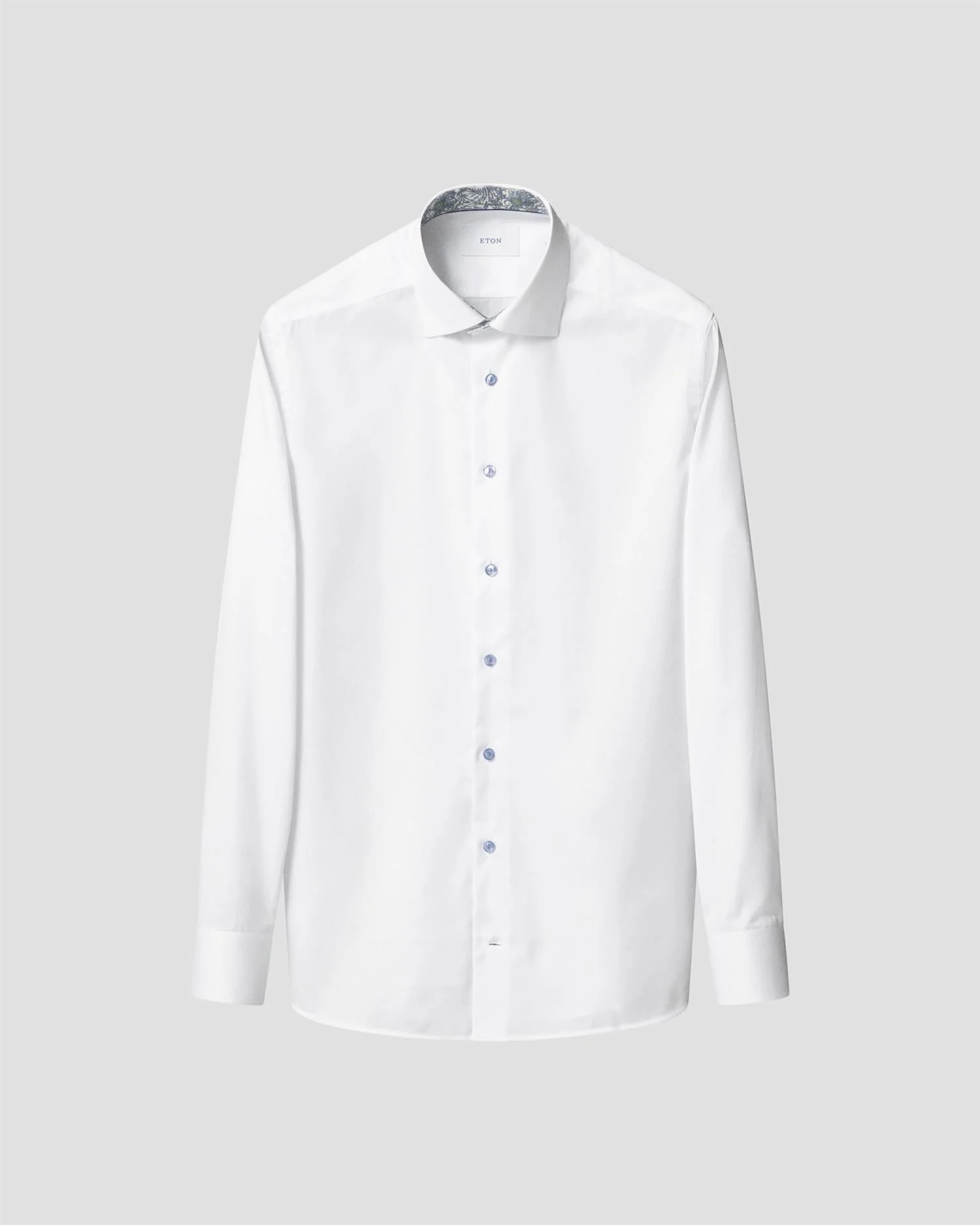 Floral Effect Signature Twill Shirt White - Image 3