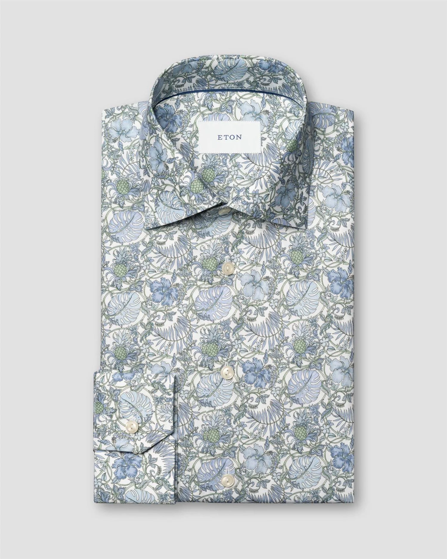 Floral Signature Twill Shirt Mid Green