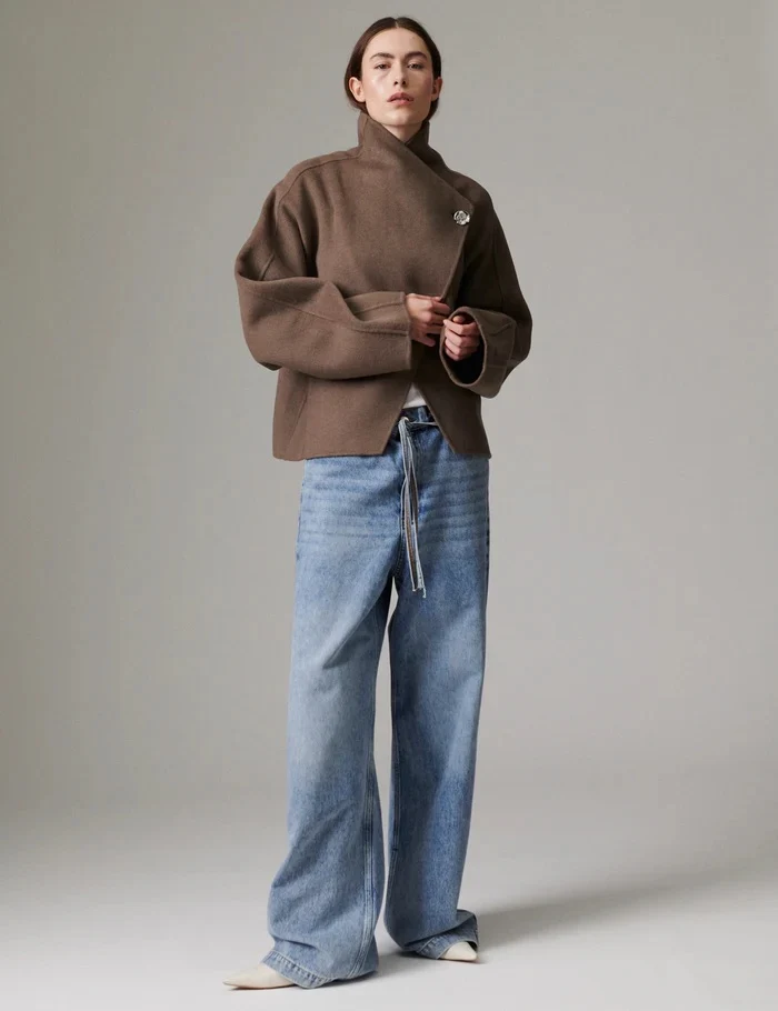 Ramsey - Double Faced Wool  Walnut - Image 2