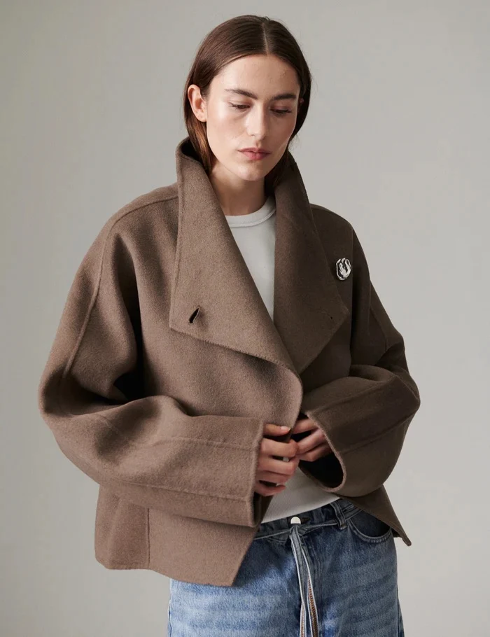 Ramsey - Double Faced Wool  Walnut - Image 3