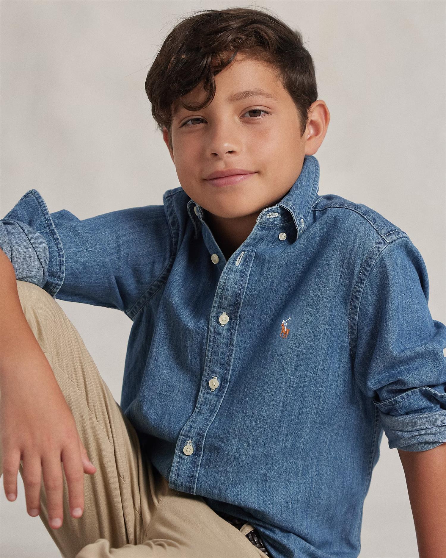 LS BD-TOPS-SHIRT  Dk Blue - Image 5