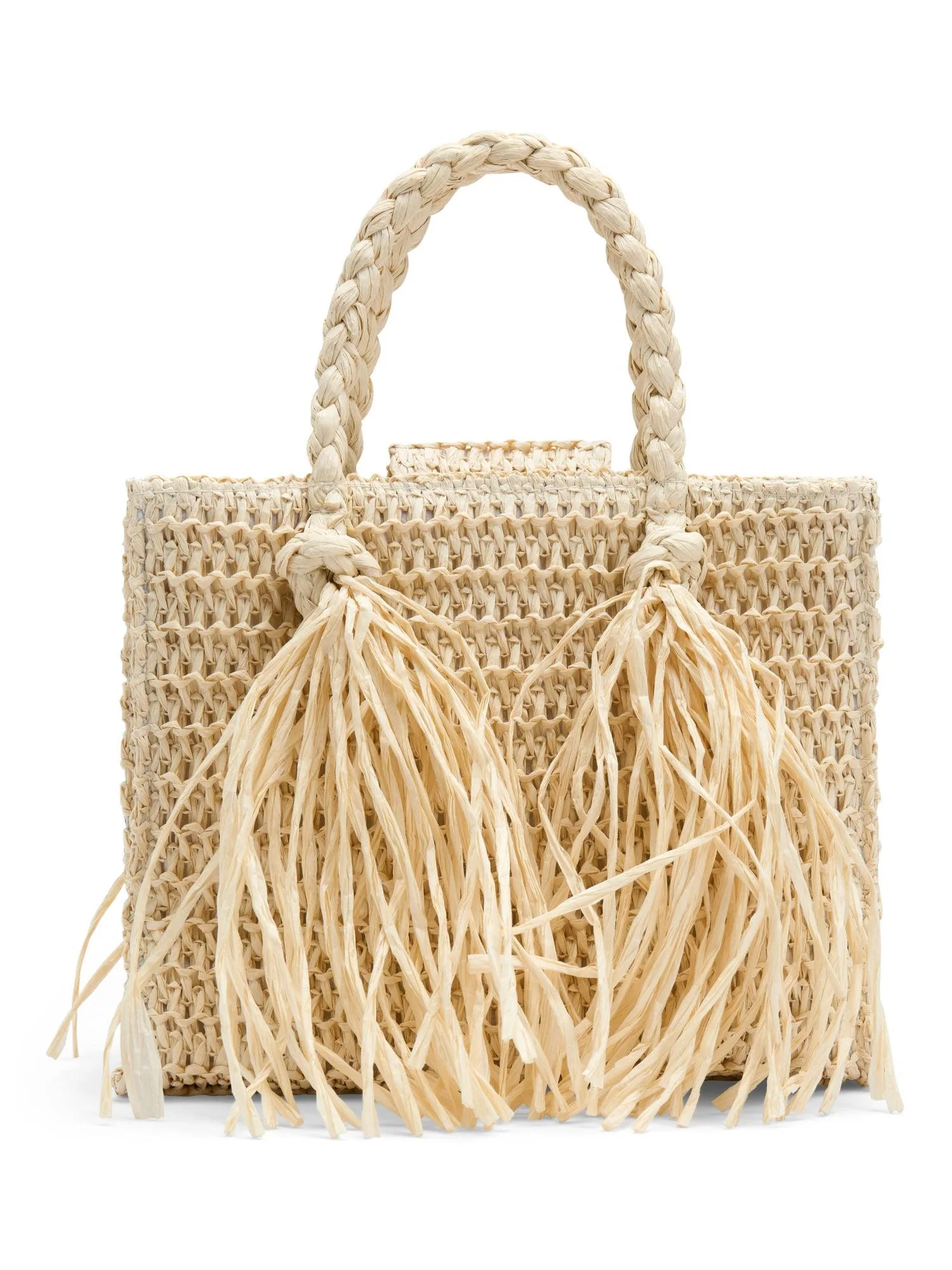 Sigrid Straw Bag Beige - Image 3