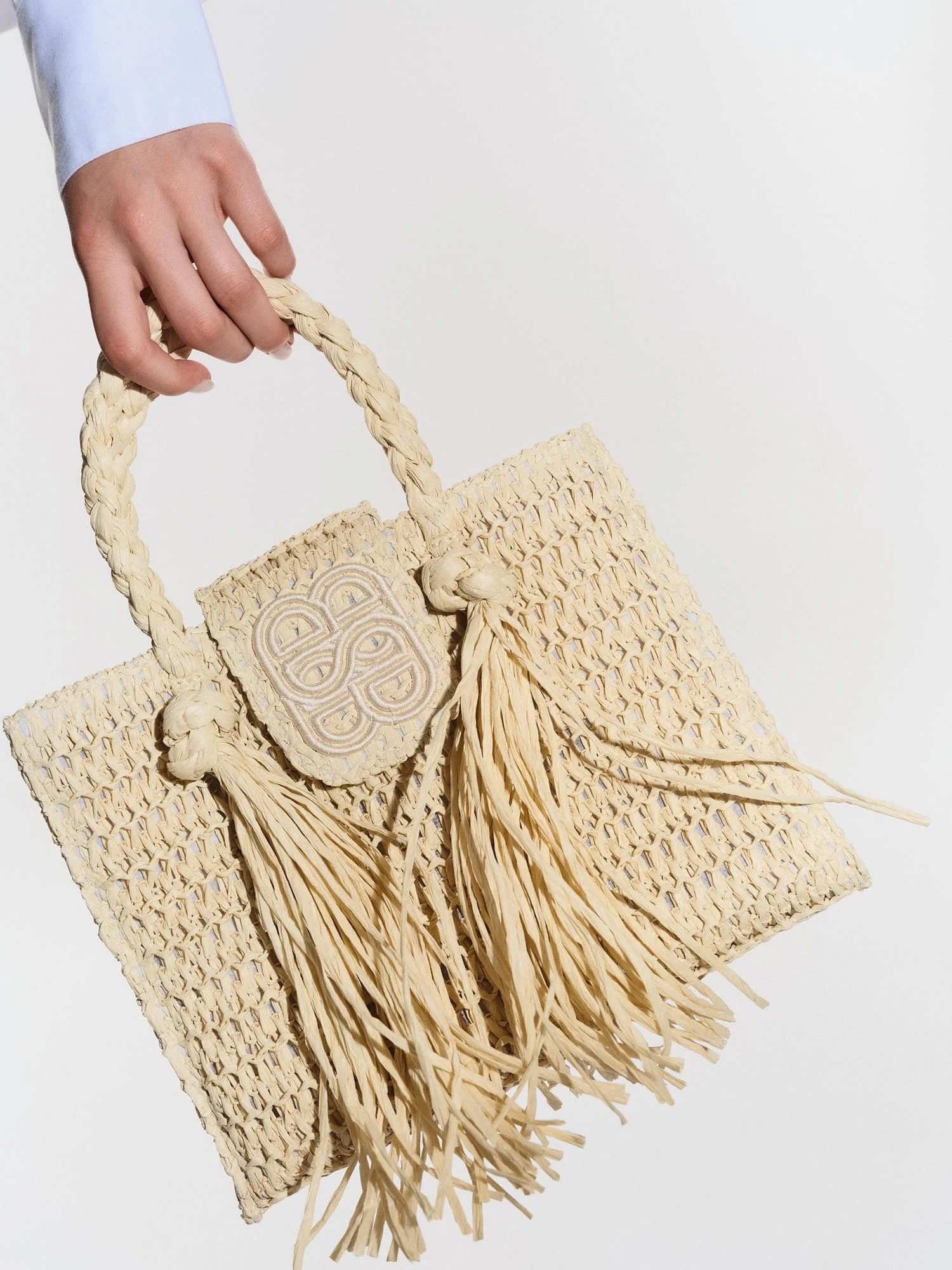 Sigrid Straw Bag Beige - Image 5