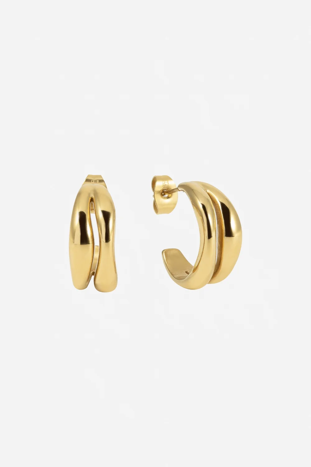 The Curved Hoops Gold