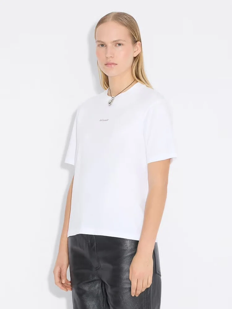 Gingham Tee White - Image 2