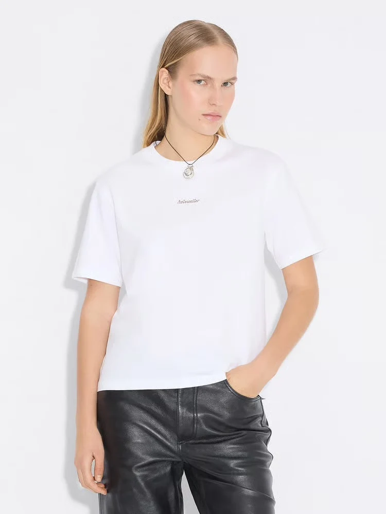 Gingham Tee White - Image 4