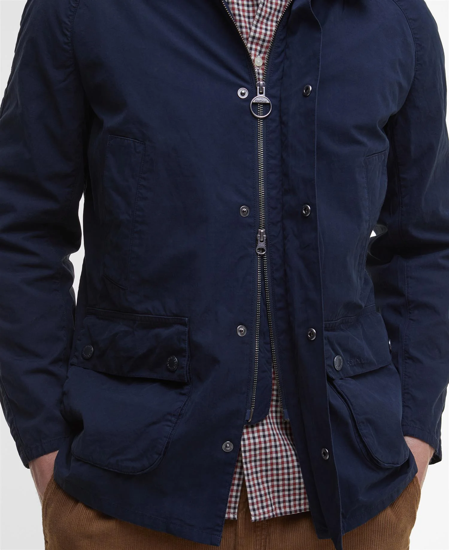 BARBOUR Ashby Casual Jacket Navy - Image 3