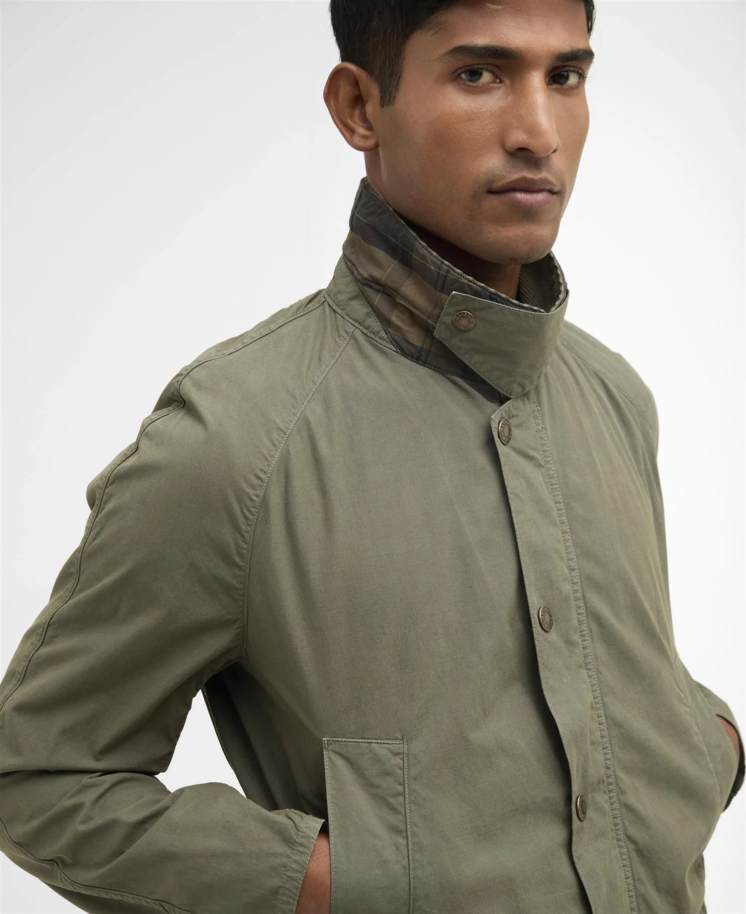 BARBOUR Ashby Casual Jacket Dusty Olive - Image 4