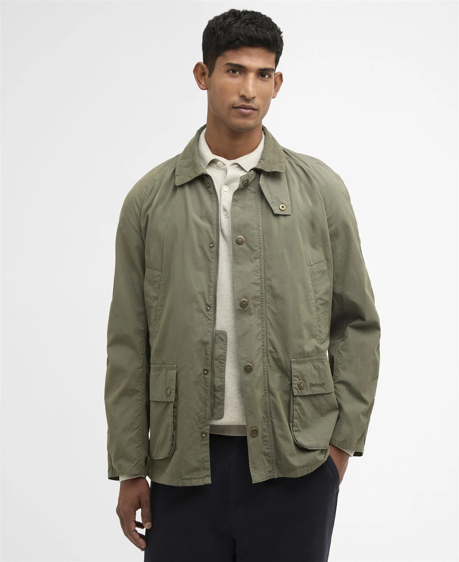 BARBOUR Ashby Casual Jacket Dusty Olive - Image 5