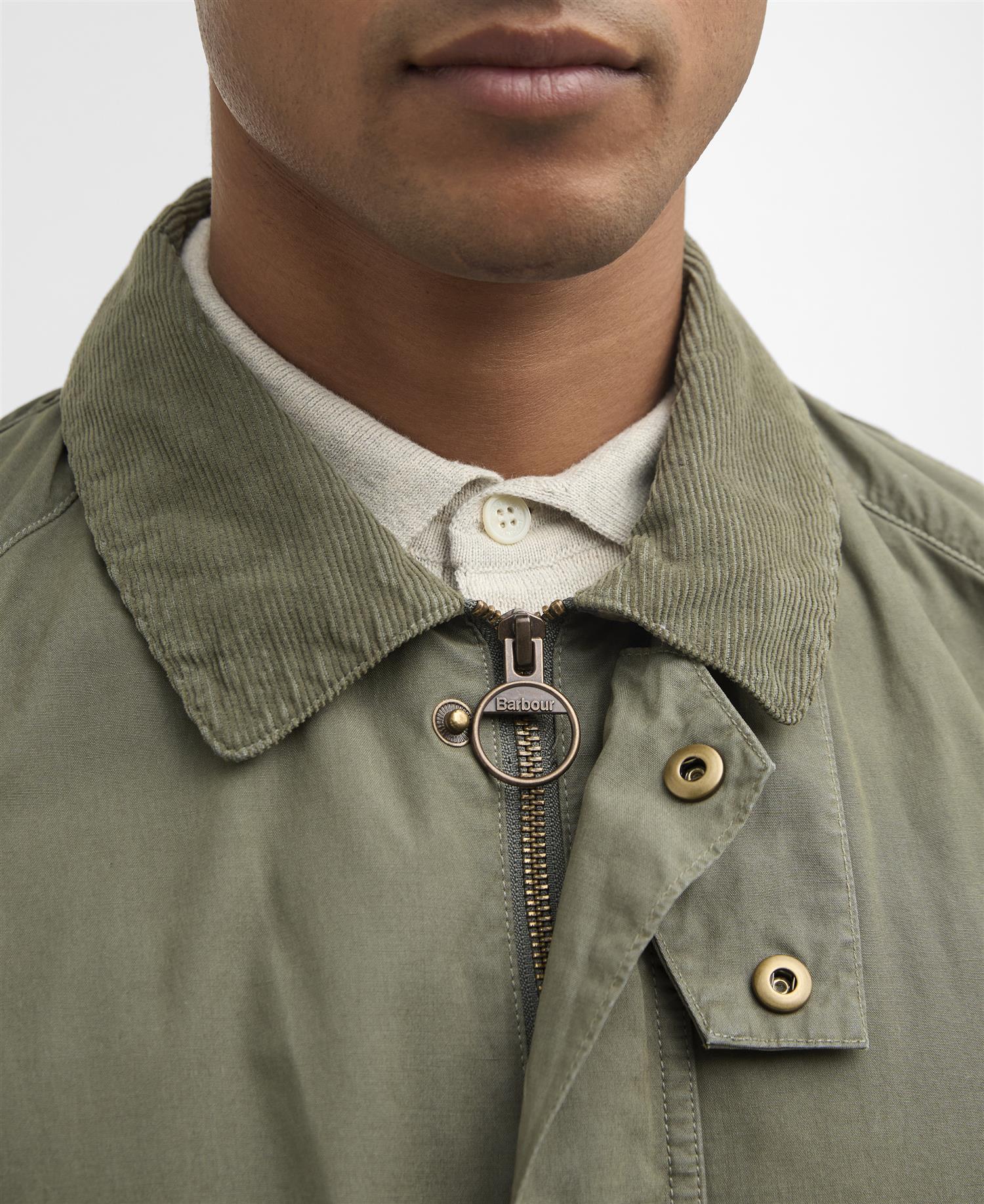 BARBOUR Ashby Casual Jacket Dusty Olive - Image 6