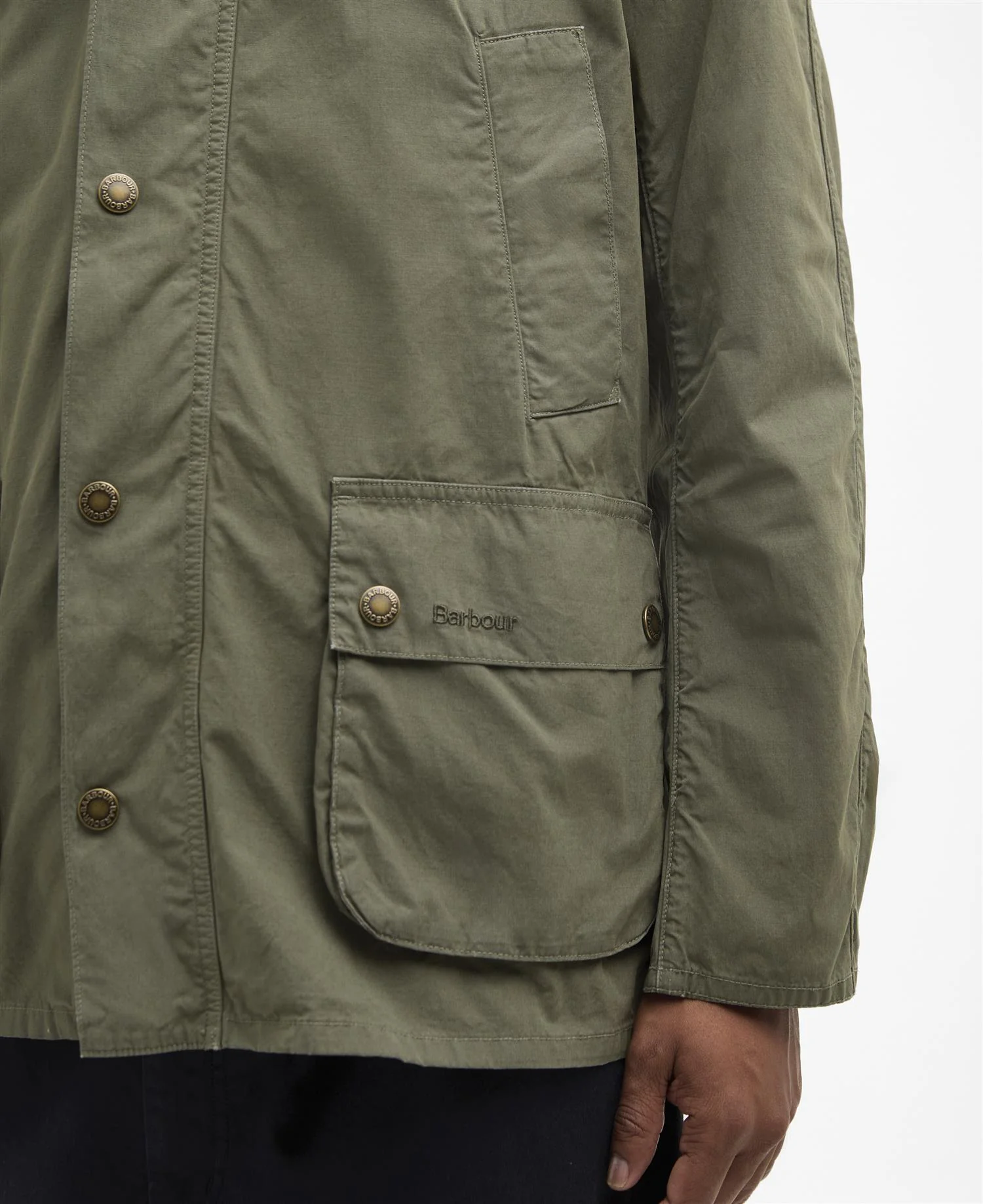 BARBOUR Ashby Casual Jacket Dusty Olive - Image 7