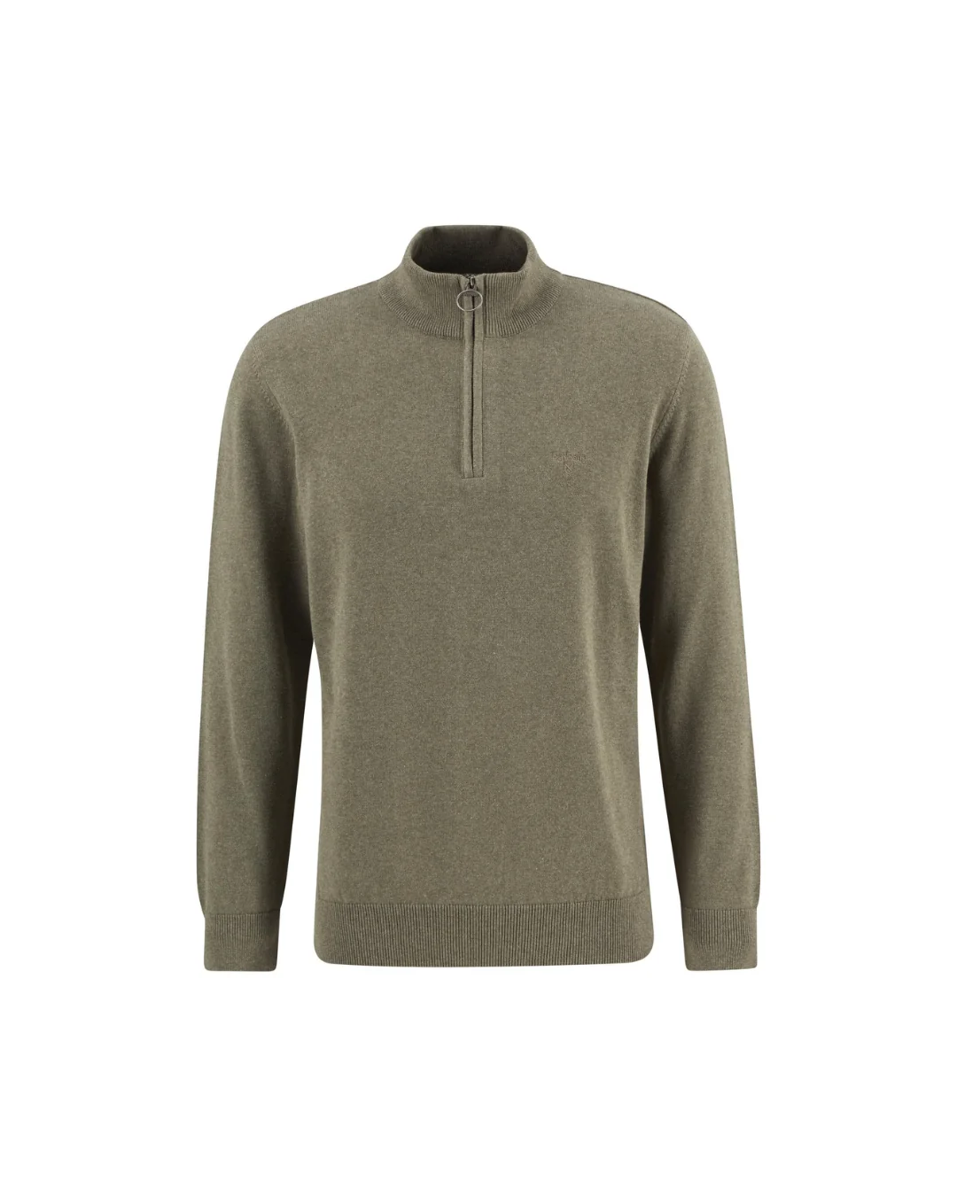 Barbour Cotton HZ Knit Smokey Olive