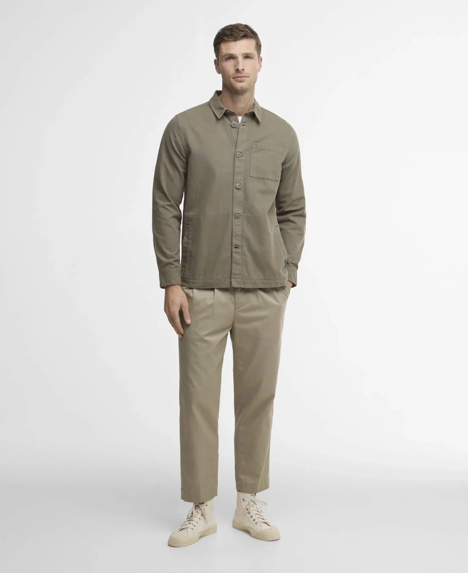 Barbour Washed Oversh Smokey Olive - Image 5