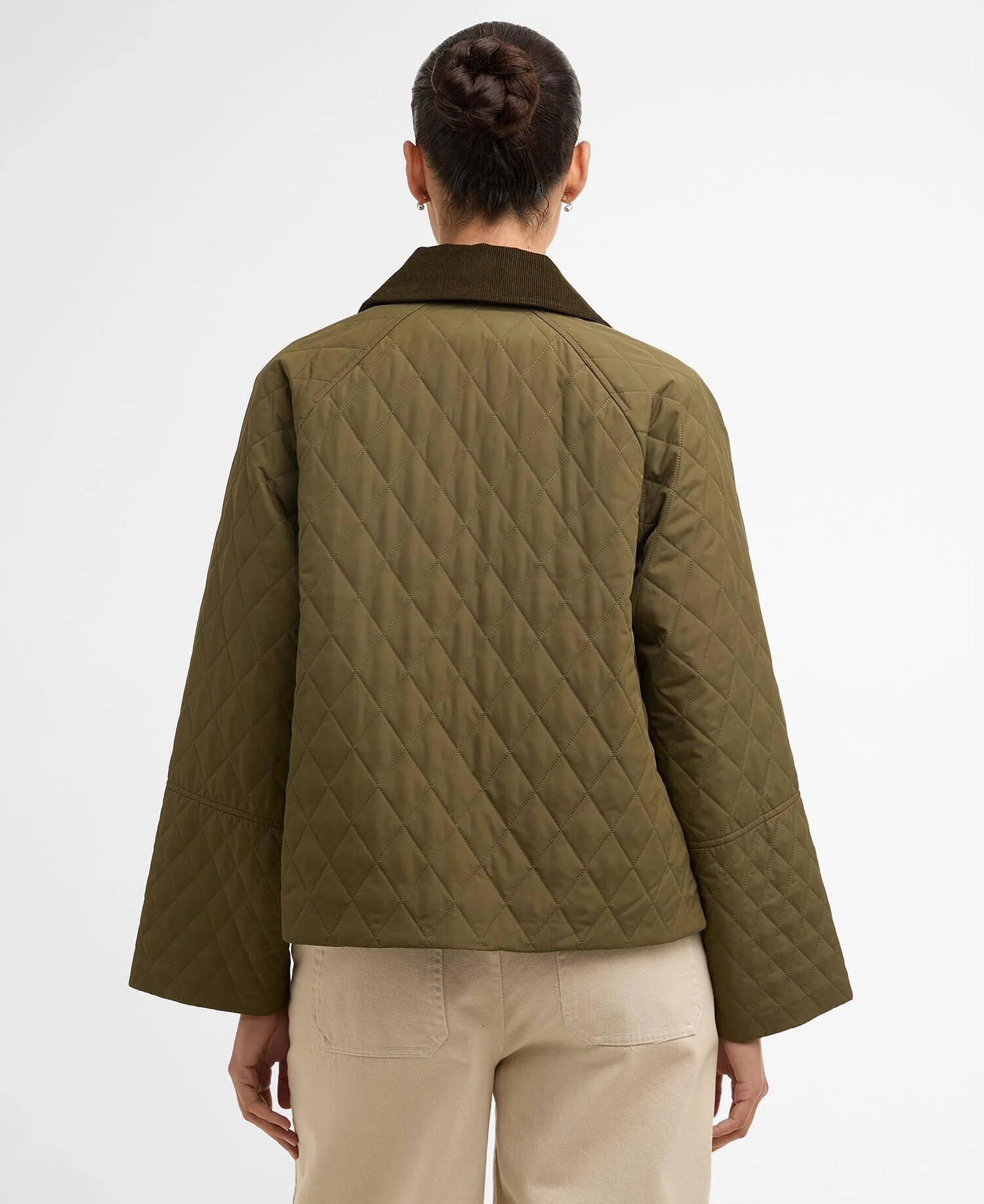 Barbour Kirby Quilt  Ivy Green/Ancient Tartan - Image 3