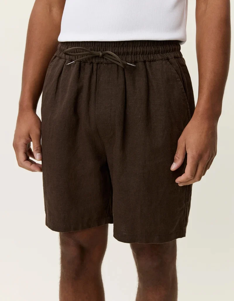 Otto Linen Shorts  Delicioso Brown - Image 4