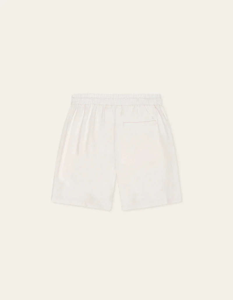 Otto Linen Shorts  Eggnog White - Image 2
