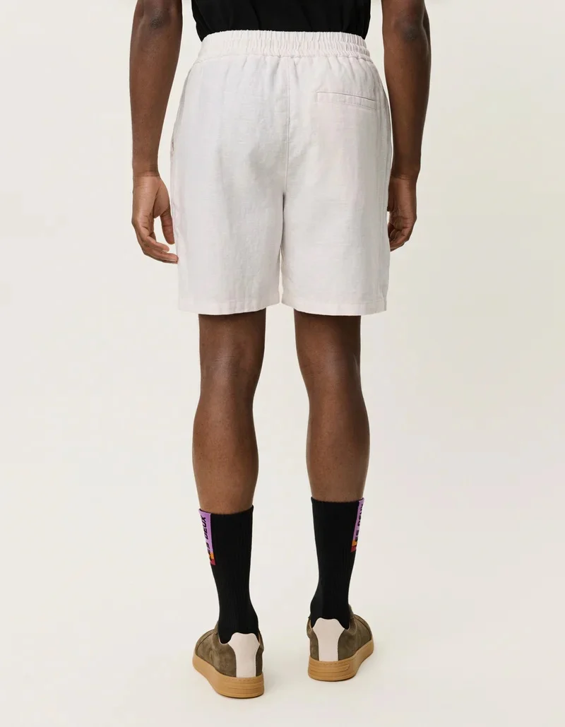 Otto Linen Shorts  Eggnog White - Image 5