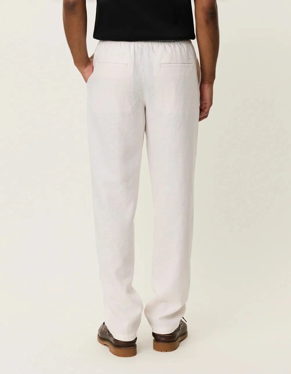 Patrick Linen Pants  Eggnog White - Image 5
