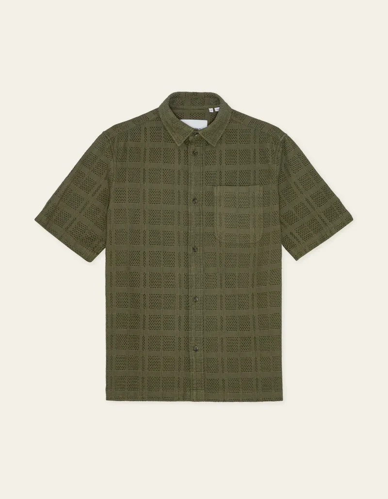 Charlie SS Shirt  Olive Night Green