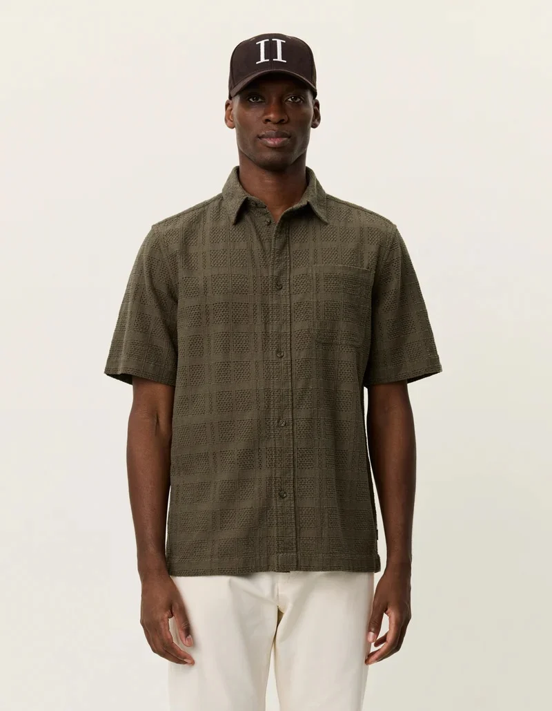 Charlie SS Shirt  Olive Night Green - Image 3