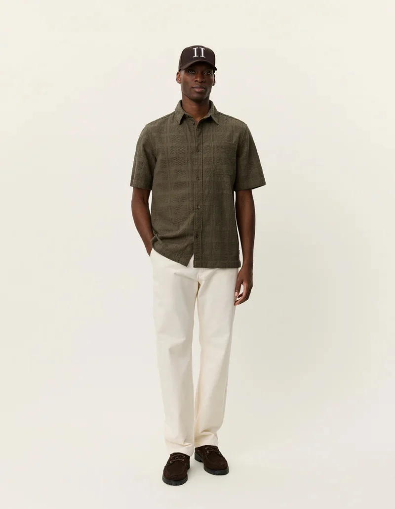 Charlie SS Shirt  Olive Night Green - Image 4