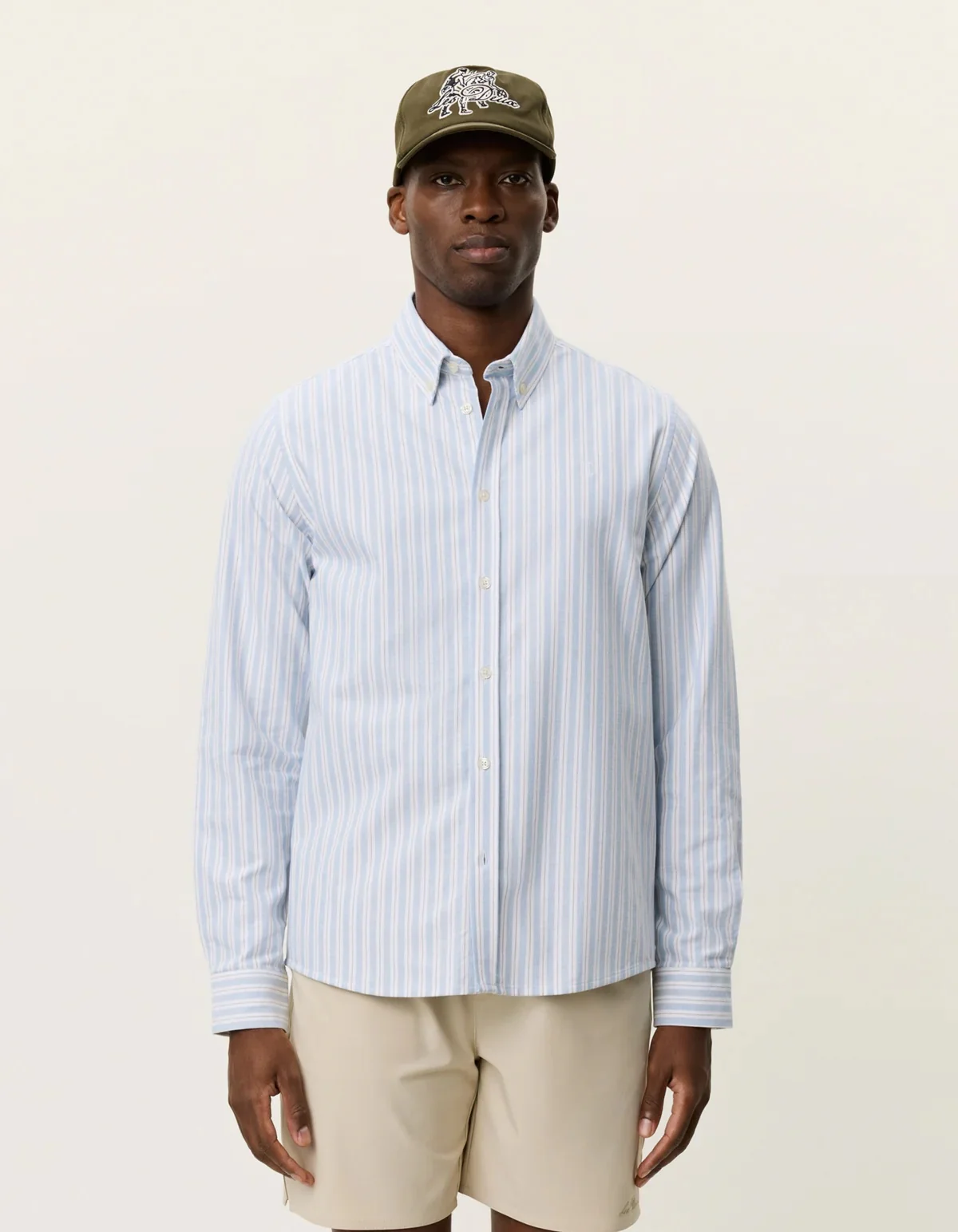 Konrad Striped Oxford Shirt Allure - Image 3