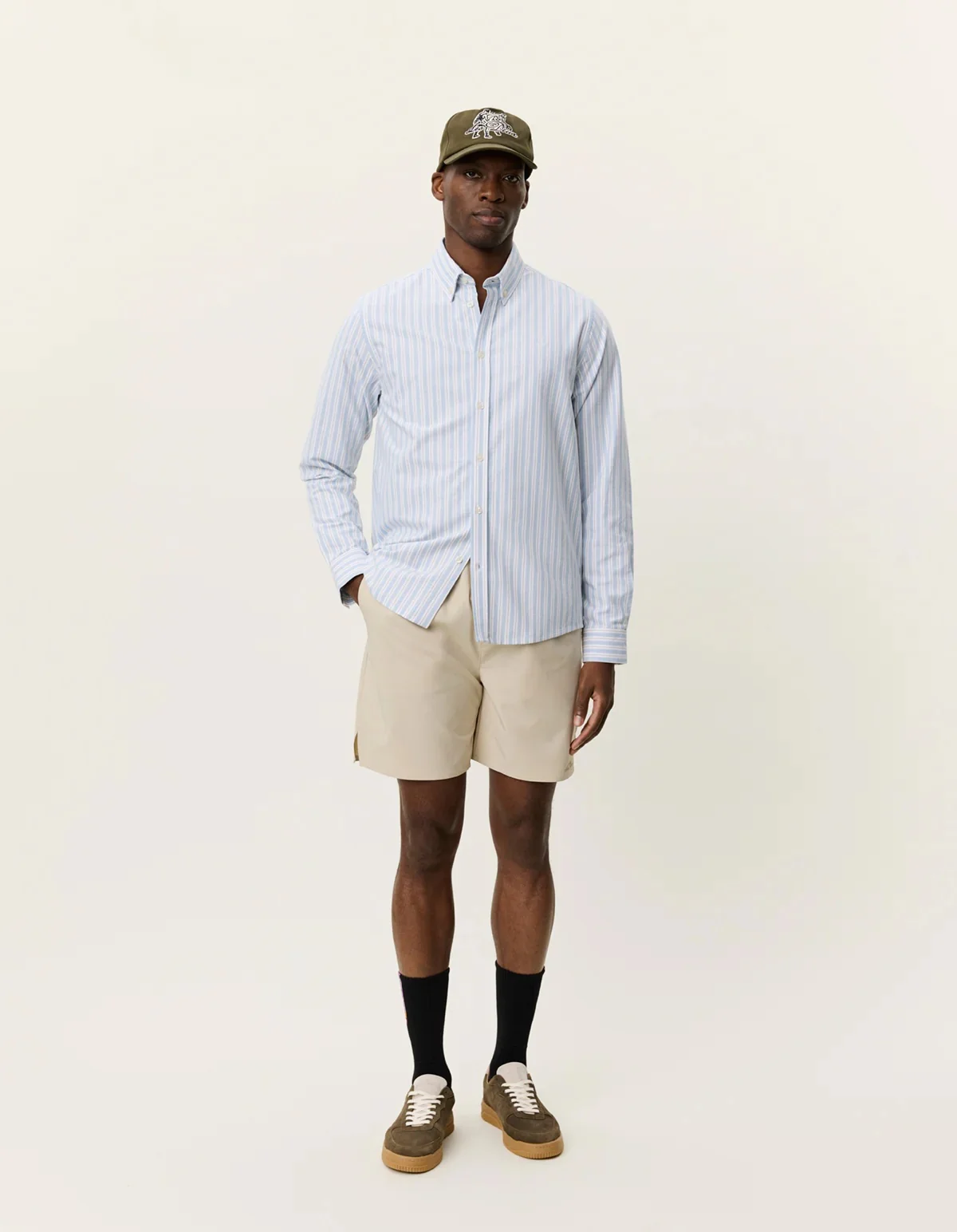 Konrad Striped Oxford Shirt Allure - Image 4