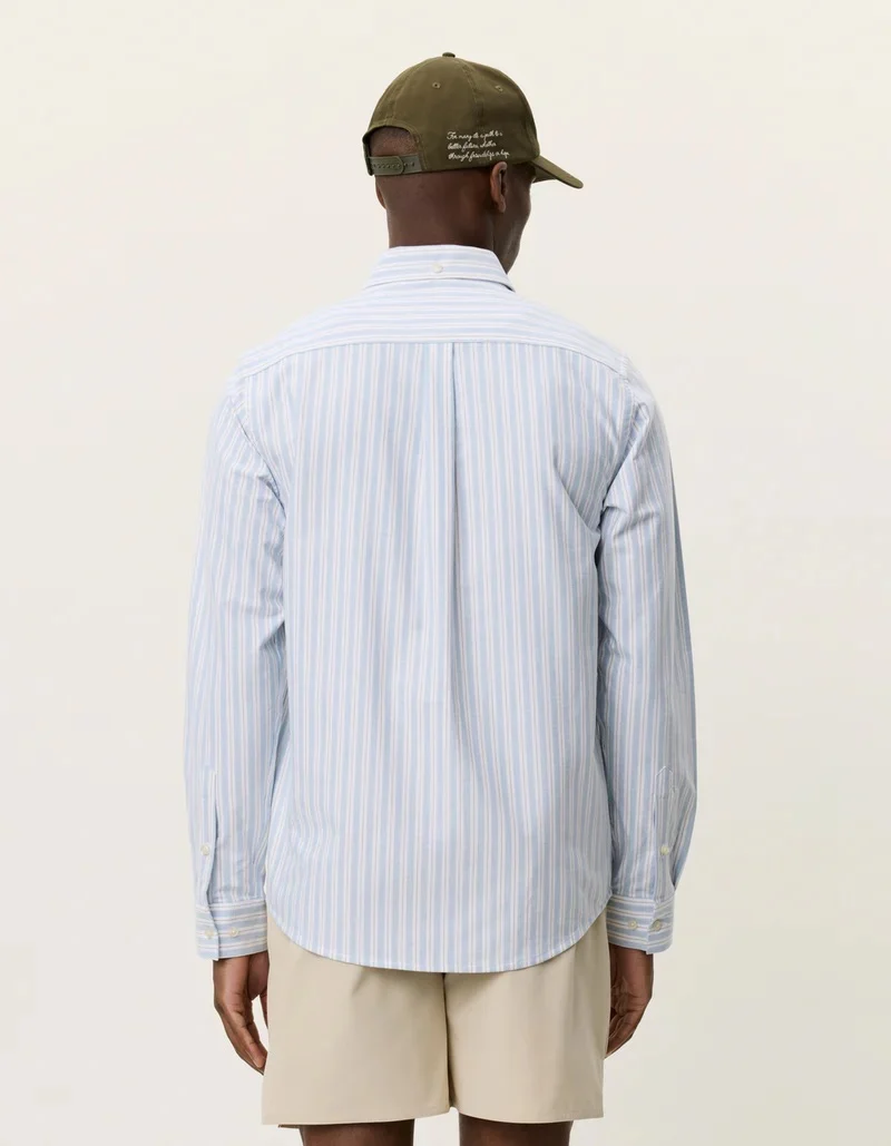 Konrad Striped Oxford Shirt Allure - Image 5