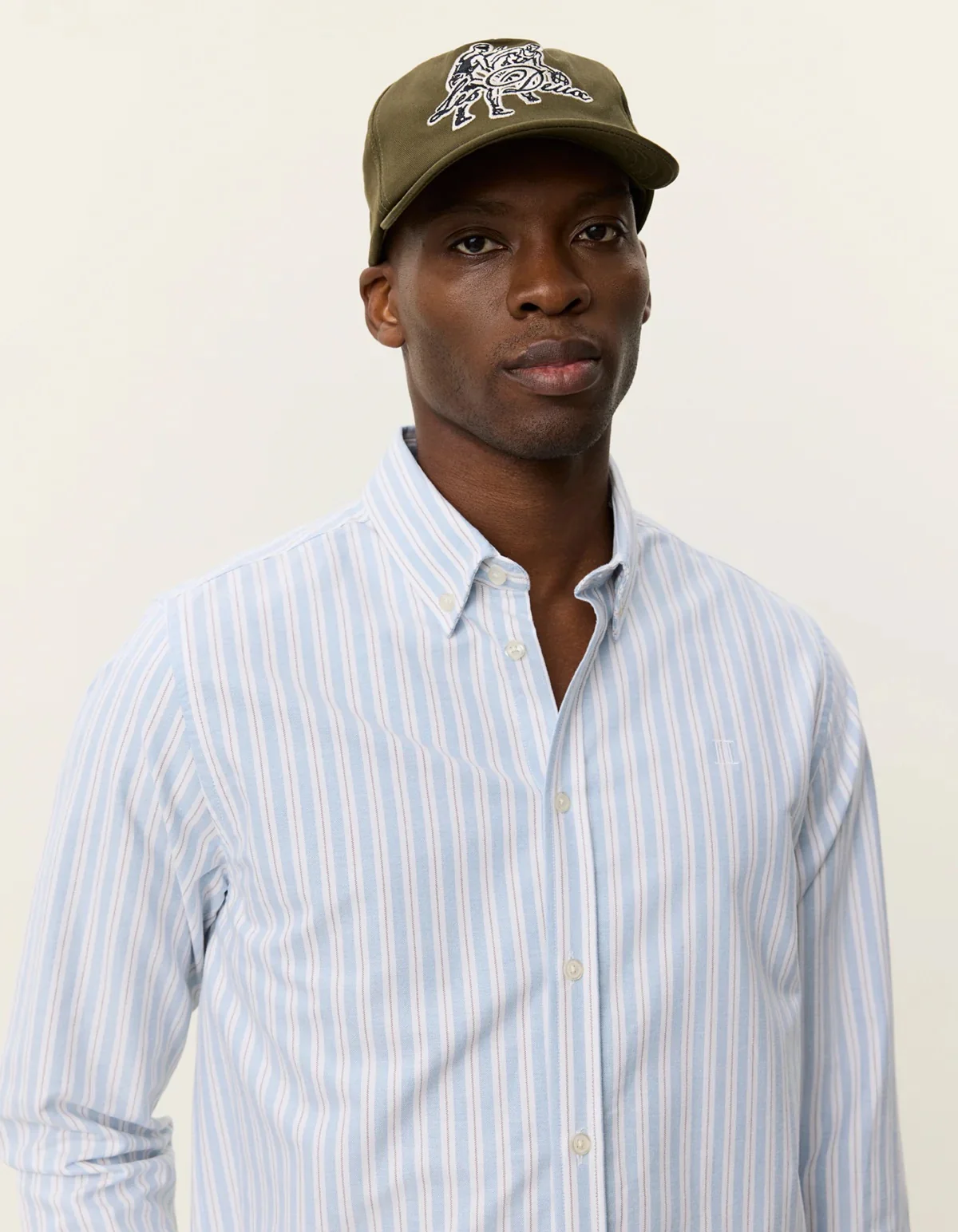 Konrad Striped Oxford Shirt Allure - Image 6